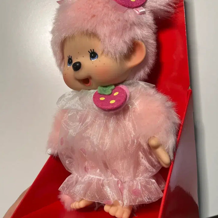 [BUNJANG] Strawberry Monchhichi Reproduction Doll / 스트로베리 몬치치 복각