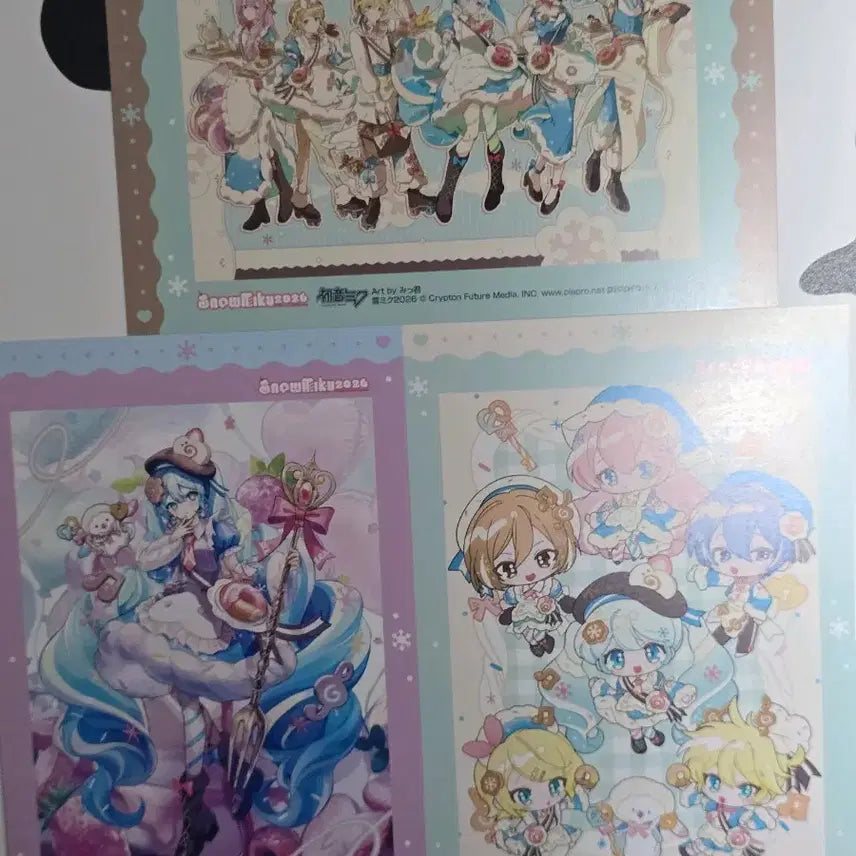 [BUNJANG] Snow Miku Yukimiku Vocaloid Animate Exclusive Postcard Card / 스노우미쿠 유키미쿠 보컬로이드 애니메이트 특전 엽서 카드