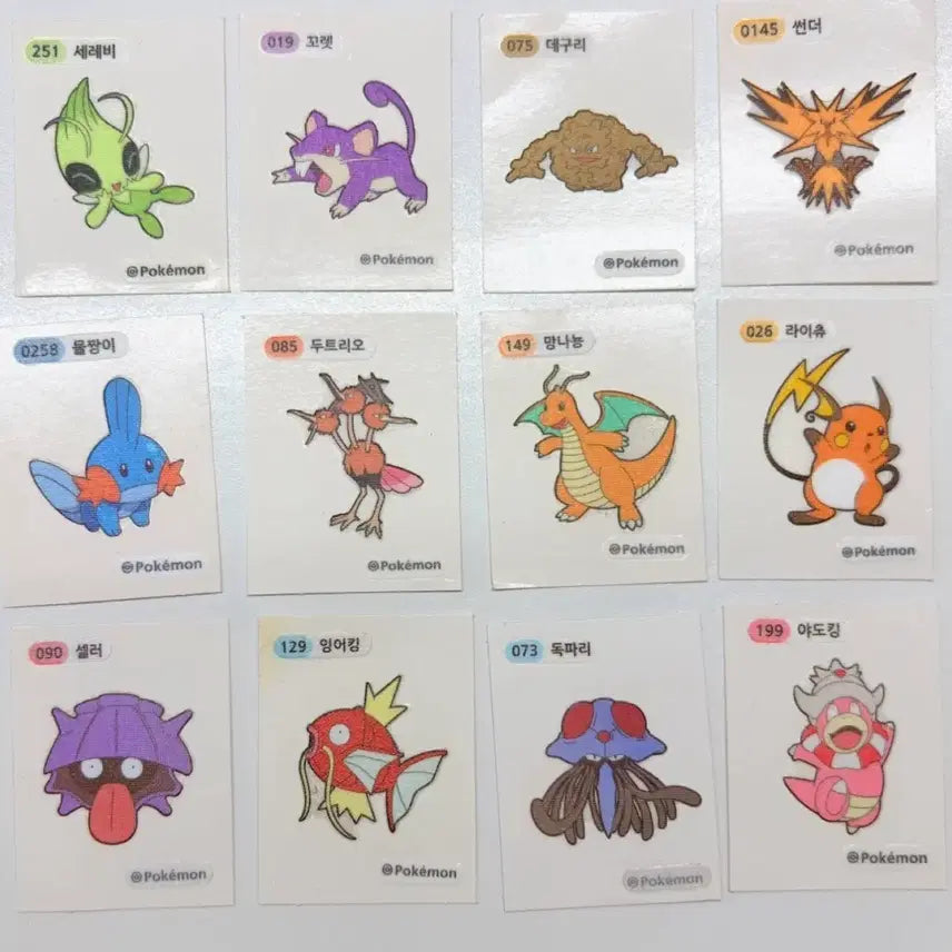 [BUNJANG] Pokemon Sticker Collection / 포켓몬 띠부씰 스티커
