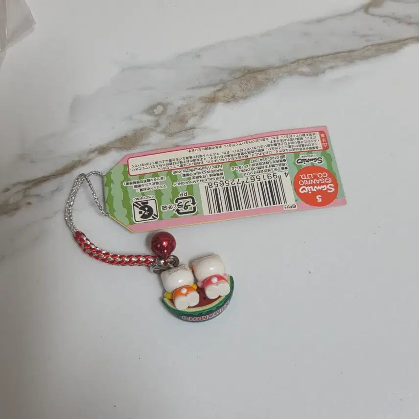[BUNJANG] Sanrio Hello Kitty Watermelon Strap (Kumamon) / 고전 키티 미미 수박 스트랩 구마모토 쿠마모토