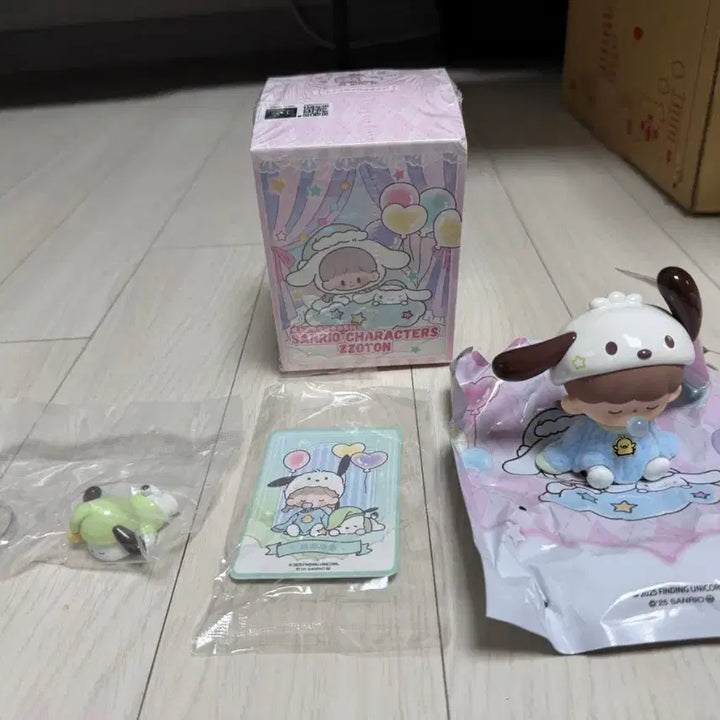 [BUNJANG] Zzoton x Sanrio POCHACCO Figure / zzoton x 산리오 취침 전 준비 포차코피규어