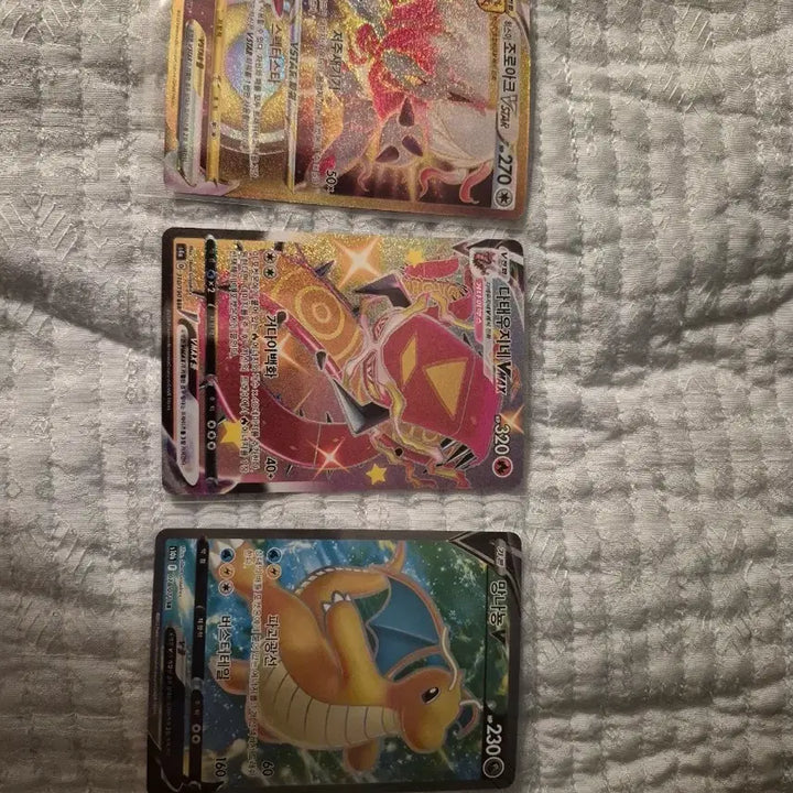[BUNJANG] Pokemon Card Zoroark Vstar, Dragonite V, Coalossal Vmax Set / 포켓몬카드 조로아크 망나뇽 다태우지네