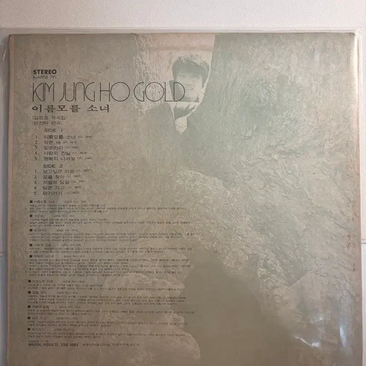 [BUNJANG] Kim Jeong Ho Gold LP / 김정호 골드 LP