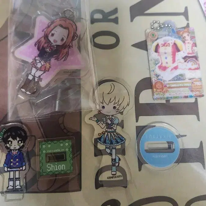 [BUNJANG] Aikatsu! Noel Shion Yui Otome Acrylic Keychain Set / 아이카츠 노엘 시온 유이 오토메 아크릴 키링