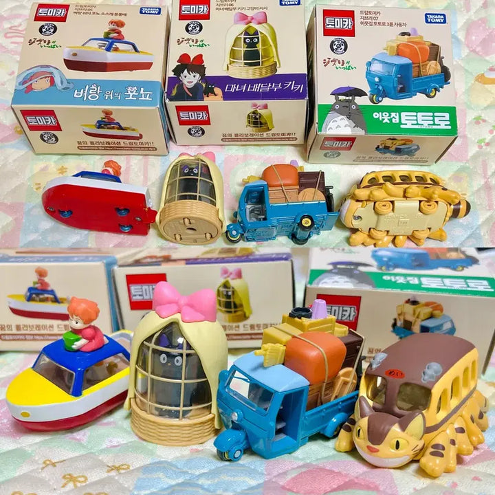 [BUNJANG] Tomica Ghibli 4-Piece Bundle Set (Ponyo, Kiki, Totoro) / 토미카 지브리 4종 일괄(포뇨,키키,토토로)