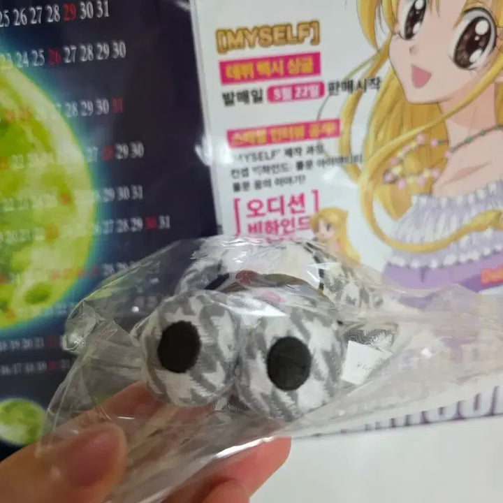 [BUNJANG] Sanrio Monokuro Monotone Tiny Charm Mascot Plush / [산리오] 모노쿠로 모노톤 타이니참 마스코트 인형