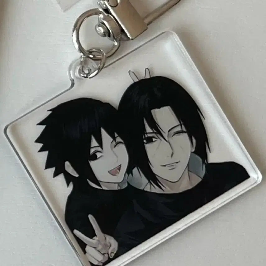 [BUNJANG] Sso.nim Naruto Itachi Sasuke Acrylic Keyring / 쏘님 나루토 통판 이타치 사스케 키링
