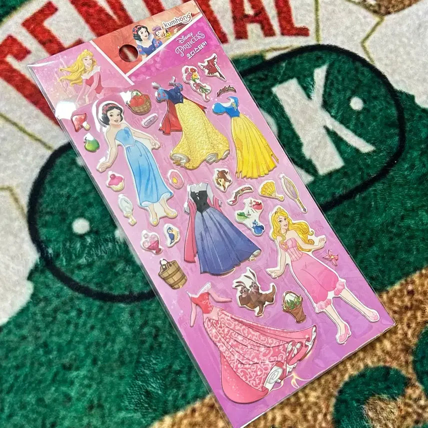 [BUNJANG] Disney Princess Snow White Aurora Coordinating Sticker Set / 고전문구 디즈니 프린세스 공주 백설공주 잠자는 숲속의 공주 코디 스티커