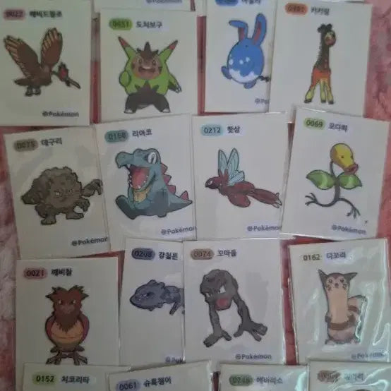 [BUNJANG] Pokemon Stickers Bundle Set / 포켓몬띠부씰