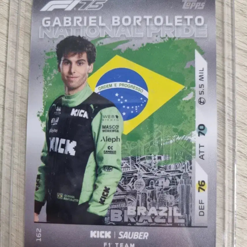 [BUNJANG] Topps Gabriel Bortoleto F1 National Pride Card / 탑스 자우버 가브리엘 보톨레토 훌켄버그 F1 카드 일괄