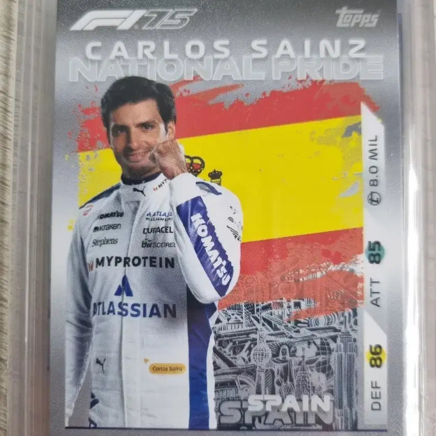 [BUNJANG] Topps F1 Carlos Sainz Autographed Card / 탑스 윌리엄스 F1 카를로스 사인츠 카드