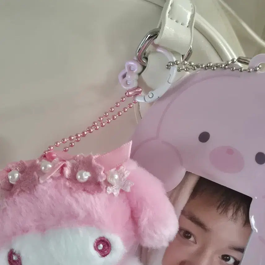 [BUNJANG] Park Jihoon Pink Rabbit Photocard Holder / *박지훈 비공굿 포함* 핑크토끼 포카홀더