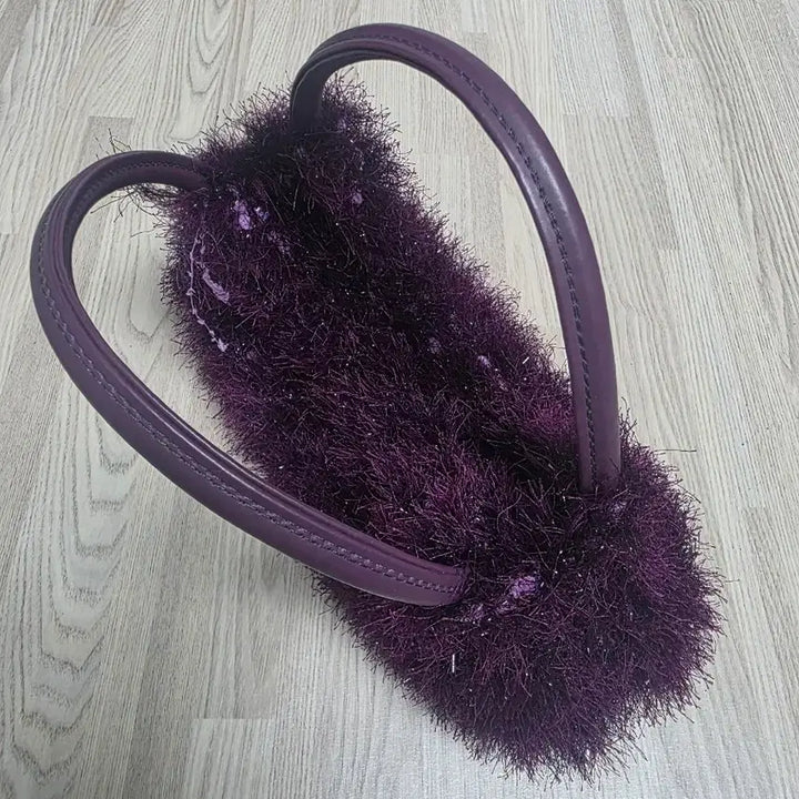 [BUNJANG] Purple Wool Tote Bag / 보라색가방