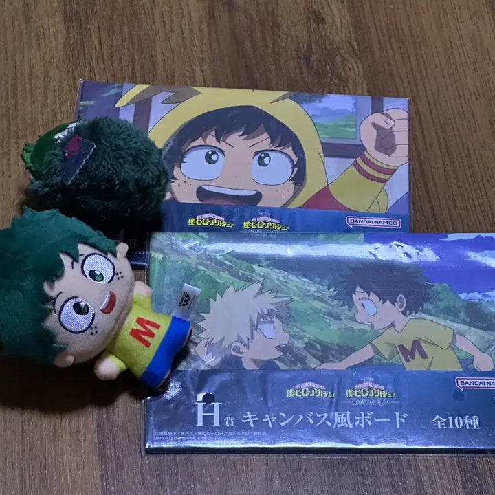 [BUNJANG] My Hero Academia Izuku Midoriya Bundle Set Canvas Board + Plush / [일괄] 나히아 미도리야 캔버스 보드 + 누이