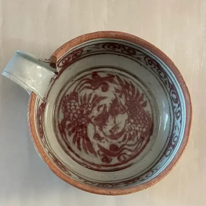 [BUNJANG] Korean Celadon Ear-Shaped Bowl / 유리홍 귀대접