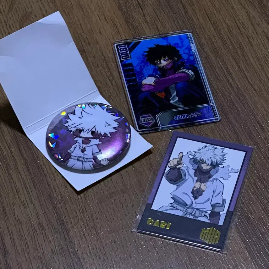 [BUNJANG] My Hero Academia Dabi Card Badge Set / 나의히어로아카데미아 나히아 다비 카드 뱃지 세트