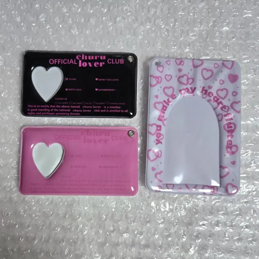 [BUNJANG] Bundle Set (MafeA Heart) Photo Card Holder, Top Loader, Binder, Collect Book / 일괄 마페아 하트 증사홀더 포카홀더 탑로더 바인더 콜북