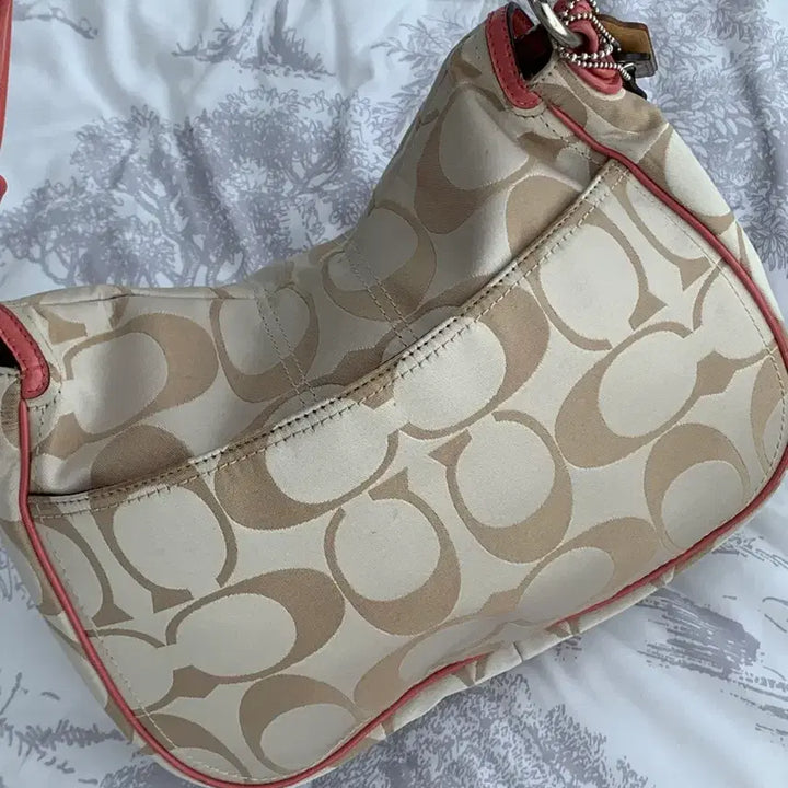[BUNJANG] Coach Himitsu Gyaru Pink Ivory Buckle Shoulder Bag / 코치 Coach 히메갸루 핑크 아이보리 버클 숄더백