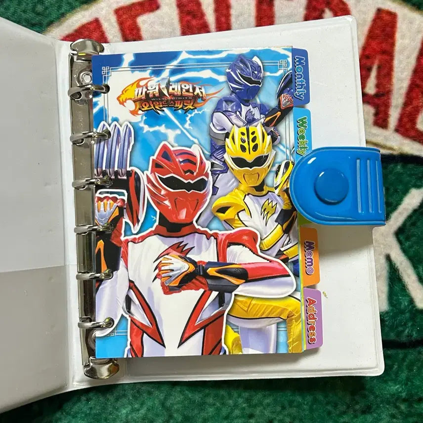 [BUNJANG] Power Rangers Wild Spirits 6-Ring Diary / 고전문구 파워레인저 와일드스피릿 6공 다이어리