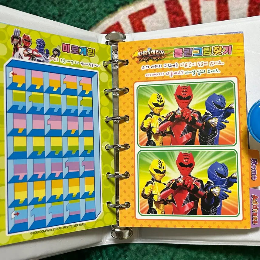 [BUNJANG] Power Rangers Wild Spirits 6-Ring Diary / 고전문구 파워레인저 와일드스피릿 6공 다이어리