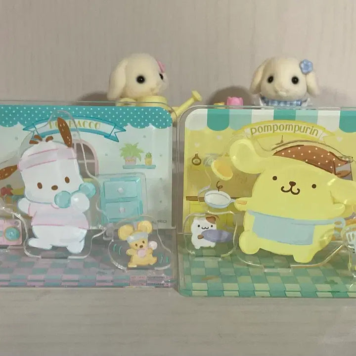 [BUNJANG] Sanrio Pochacco &amp; PomPomPurin Acrylic Stand Bundle Set / 일괄) 산리오 포차코 폼폼푸린 아크릴 스탠드 세트