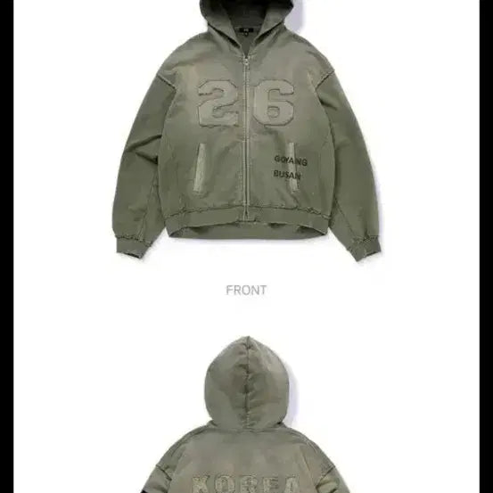 [BUNJANG] BTS Arirang Hoodie Zip-up Khaki L Size / BTS 아리랑 후드집업 카키 L사이즈