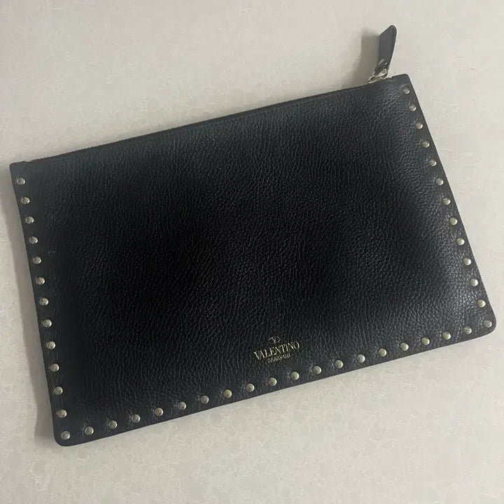 [BUNJANG] Valentino Rockstud Clutch Black Leather / (정품)발렌티노 락스터드 클러치