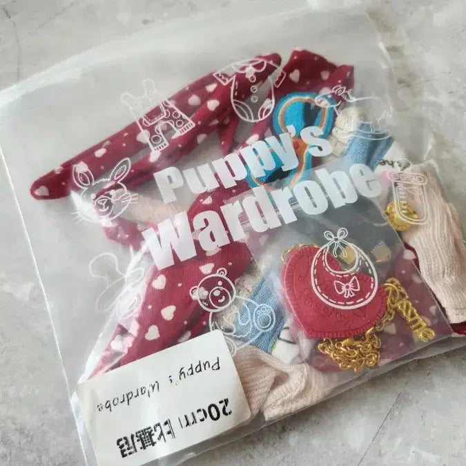 [BUNJANG] 20cm Plush Doll Summer Bikini Outfit Set / 무속성 인형옷 20cm 퍼피옷장 여름 비키니 의상 세트 미사용 솜인형