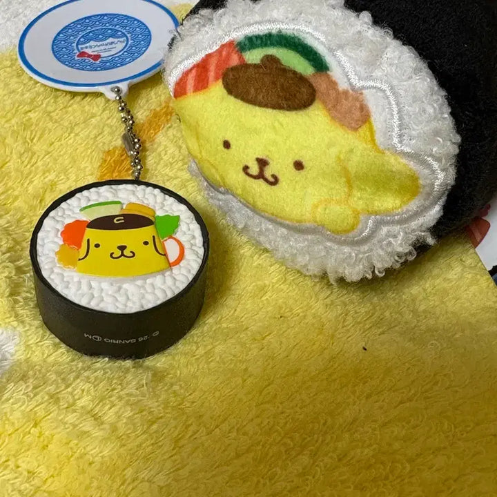 [BUNJANG] Pompompurin Maki Sushi Mascot Keychain Gacha Set / 폼폼푸린 마키스시 마스코트 키링, 가챠 세트