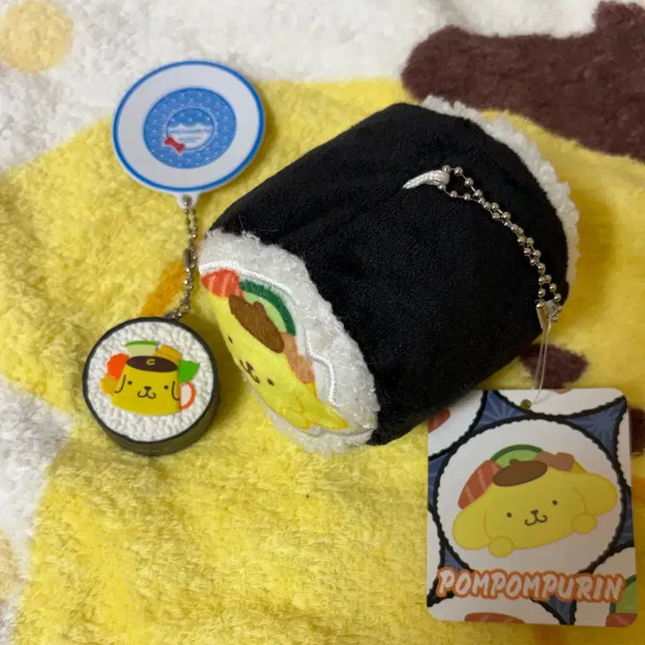 [BUNJANG] Pompompurin Maki Sushi Mascot Keychain Gacha Set / 폼폼푸린 마키스시 마스코트 키링, 가챠 세트
