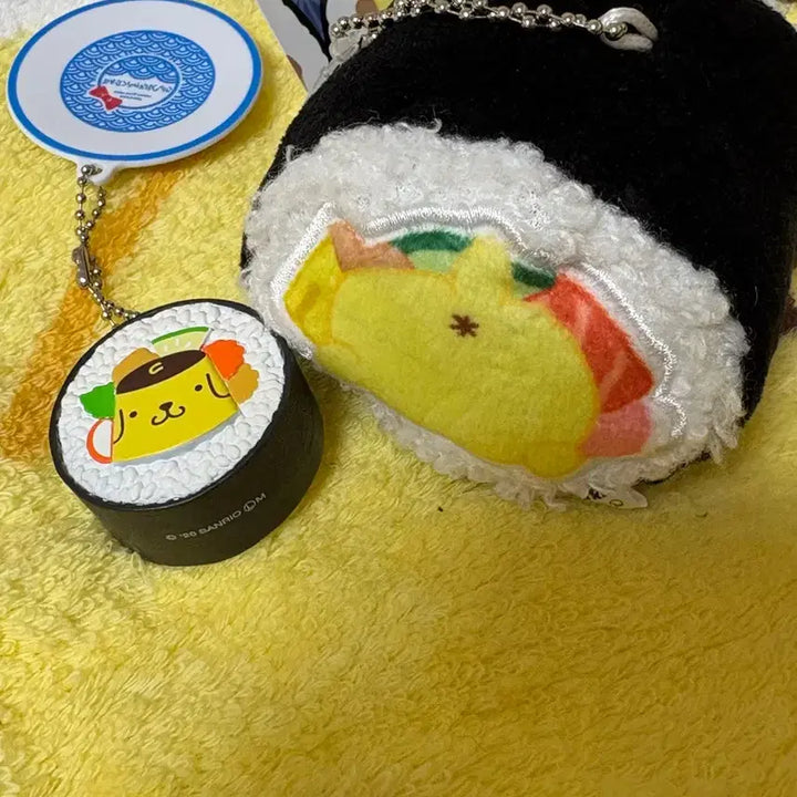 [BUNJANG] Pompompurin Maki Sushi Mascot Keychain Gacha Set / 폼폼푸린 마키스시 마스코트 키링, 가챠 세트