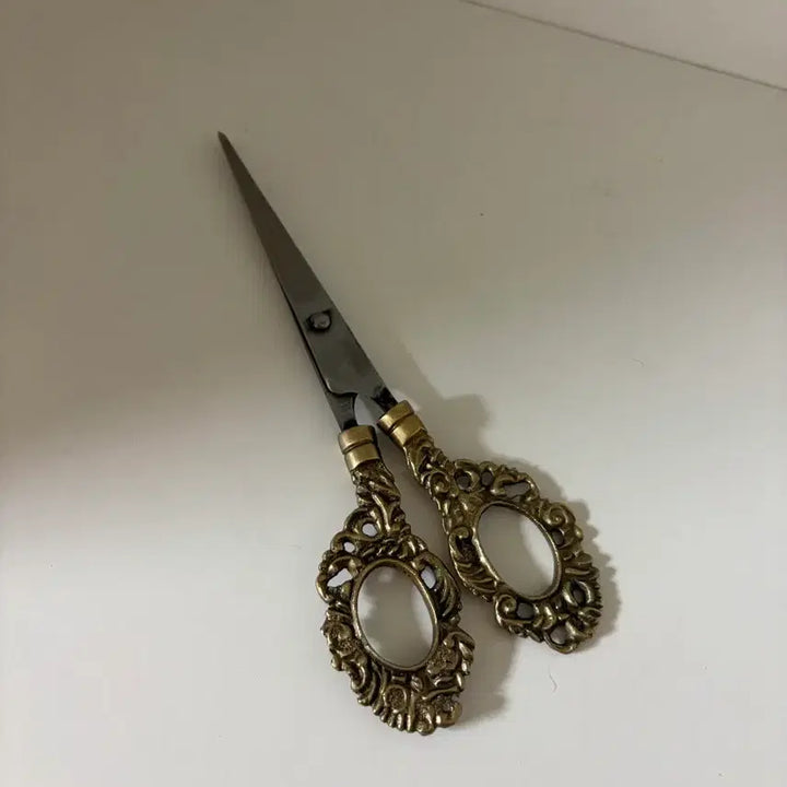 [BUNJANG] Vintage Brass Scissors Letter Opener / 빈티지 브라스 가위 레터오프너