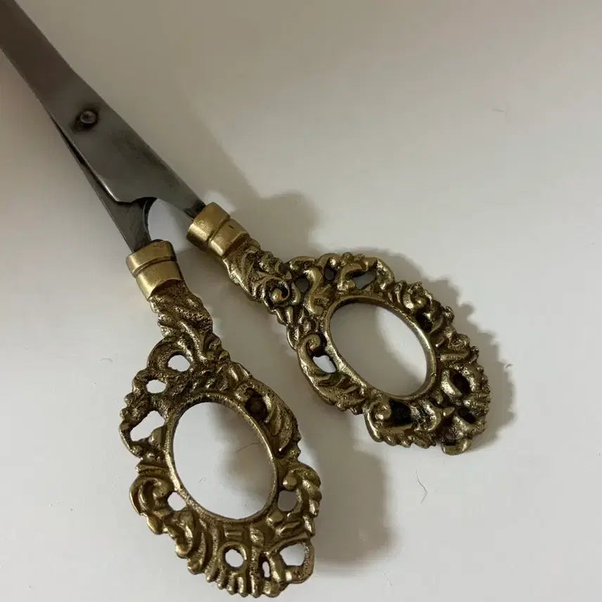 [BUNJANG] Vintage Brass Scissors Letter Opener / 빈티지 브라스 가위 레터오프너