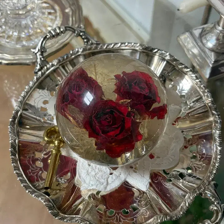 [BUNJANG] Vintage Rose Paperweight (Harpford, England) / 빈티지 장미문진(영국 하포드)