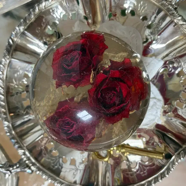 [BUNJANG] Vintage Rose Paperweight (Harpford, England) / 빈티지 장미문진(영국 하포드)