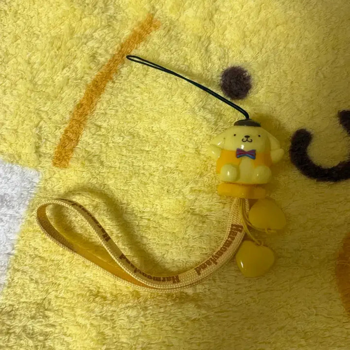 [BUNJANG] Sanrio Pompompurin Harmoniland Limited Edition Strap (1990s) / 고전 폼폼푸린 하모니랜드 한정 스트랩 90년대 상품