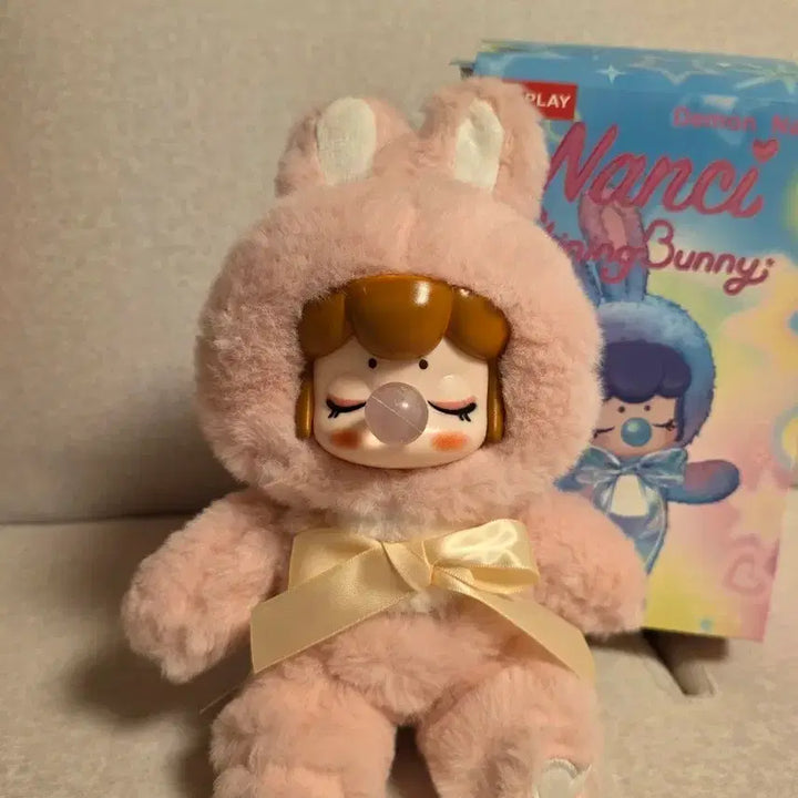 [BUNJANG] Demon Nancy Crybaby Shining Bunny Pink Keyring Doll / 새상품) 데몬 낸시 크라이베이비 베이비쓰리 샤이닝 버니 핑크 키링 인형