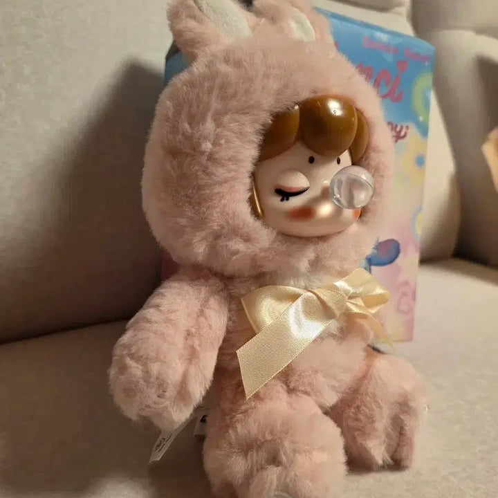 [BUNJANG] Demon Nancy Crybaby Shining Bunny Pink Keyring Doll / 새상품) 데몬 낸시 크라이베이비 베이비쓰리 샤이닝 버니 핑크 키링 인형