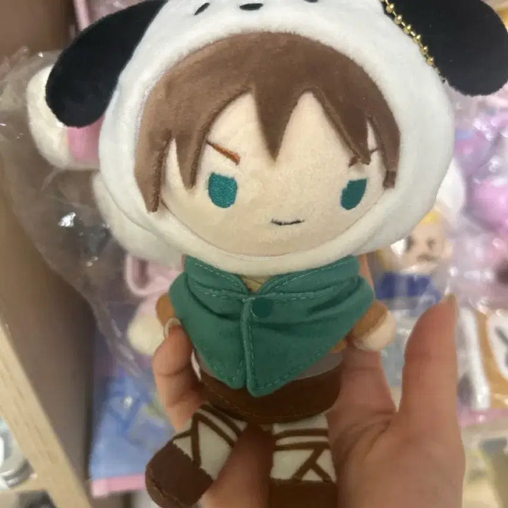 [BUNJANG] Attack on Titan x Sanrio Eren Plush / 진격의 거인 산리오 에렌 s 누이