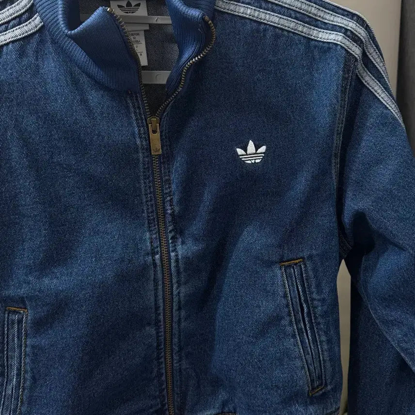 [BUNJANG] Adidas Firebird Denim Track Top Women / [M] 아디다스 파이어버드 데님 트랙탑 우먼
