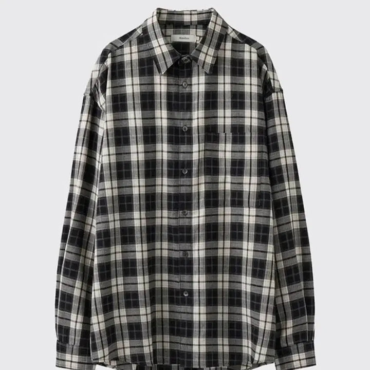 [BUNJANG] Arban Old Film Check Shirt Ecru Cream / 아르반 올드 필름 체크 셔츠_에크루 크림