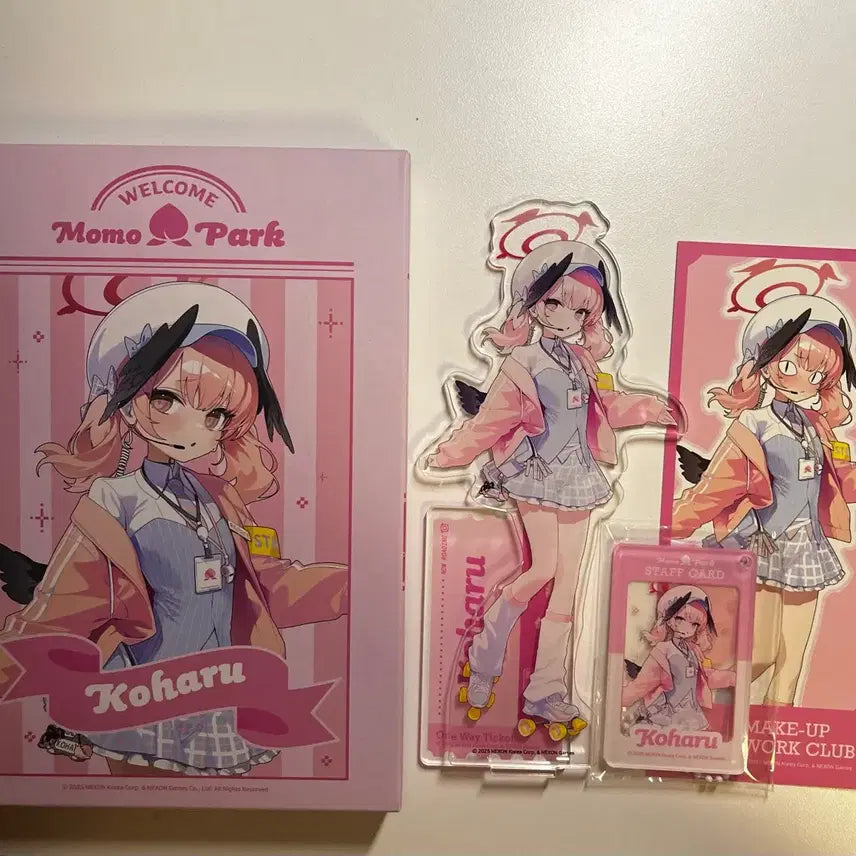 [BUNJANG] Blue Archive Koharu AGF Supplement Club Acrylic Kit Set / 블루아카이브 코하루 agf 보충수업부 아크릴 키트 세트