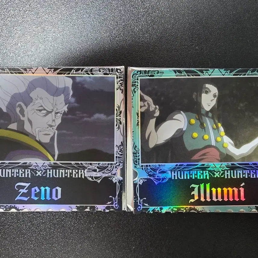 [BUNJANG] Hunter x Hunter Illumi &amp; Zeno Hologram Card Set / 헌터x헌터 이르미+제노 홀로그램 카드