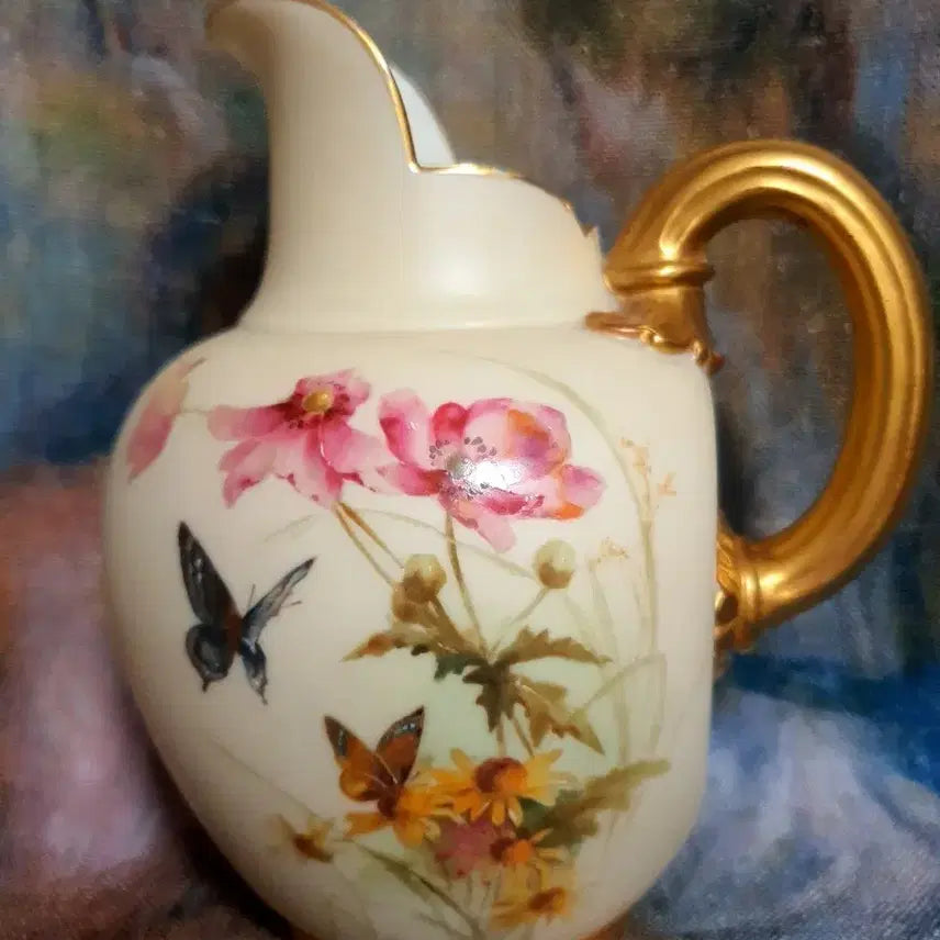 [BUNJANG] Royal Worcester Blush Ivory Flat Back Jug (19th Century) / 로얄 우스터 저그