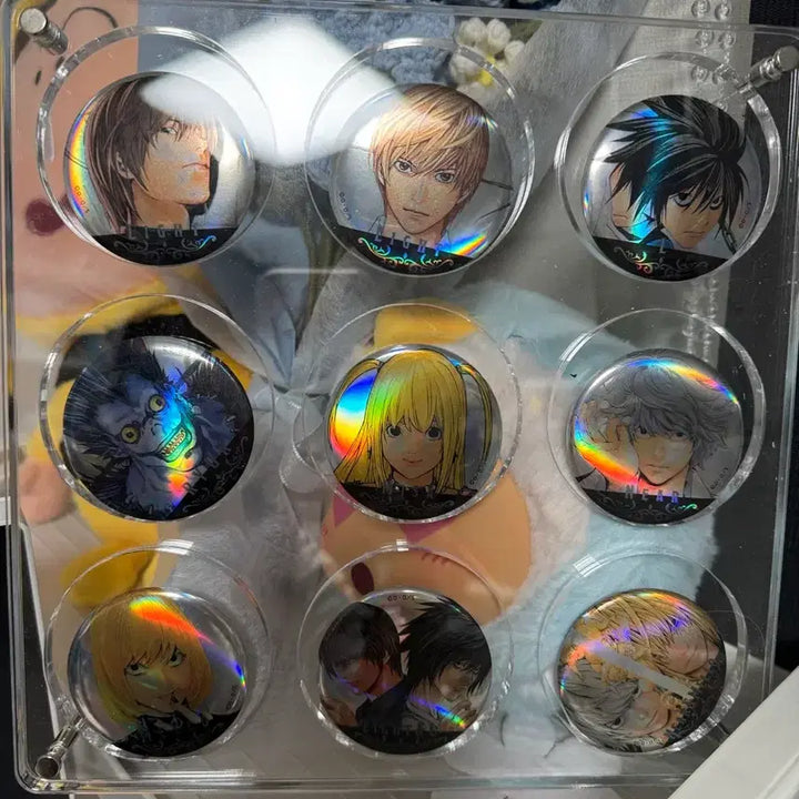 [BUNJANG] Death Note Metal Can Badge Set (10 Types, Bundle Set) / 데스노트 메탈 캔뱃지 10종 일괄