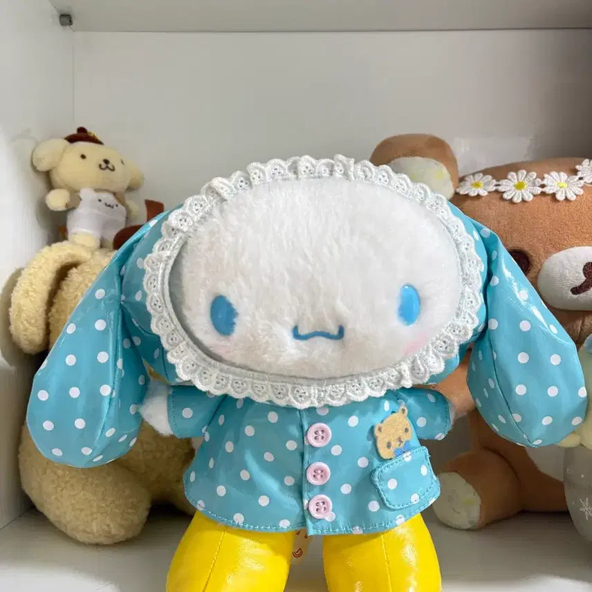 [BUNJANG] Sanrio Classic Cinnamoroll Plush Doll in Raincoat / 산리오 고전 우비 시나모롤 인형