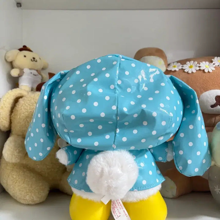 [BUNJANG] Sanrio Classic Cinnamoroll Plush Doll in Raincoat / 산리오 고전 우비 시나모롤 인형