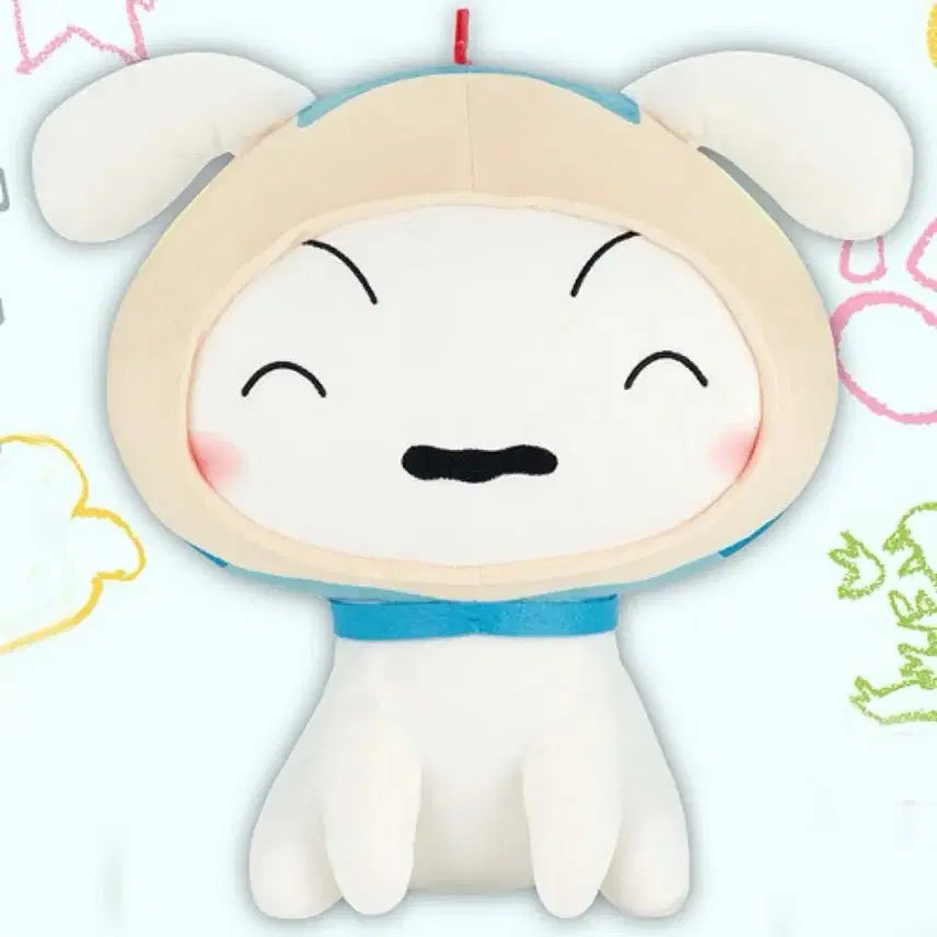 [BUNJANG] Banpresto Crayon Shin-chan Shiro The Dog Plush Toy / 흰둥이 인형 반프레스토 짱구는 못말려 흰둥이 대형 인형 35cm