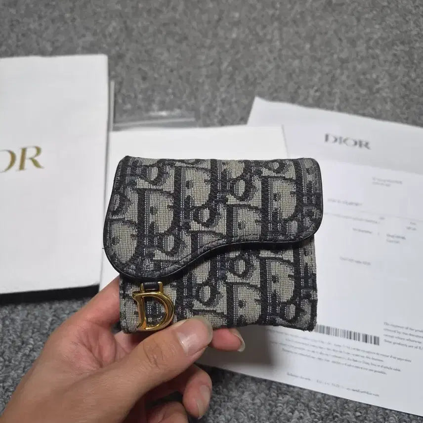 [BUNJANG] Dior Oblique Saddle Bifold Wallet / 디올 오블리크 새들 반지갑