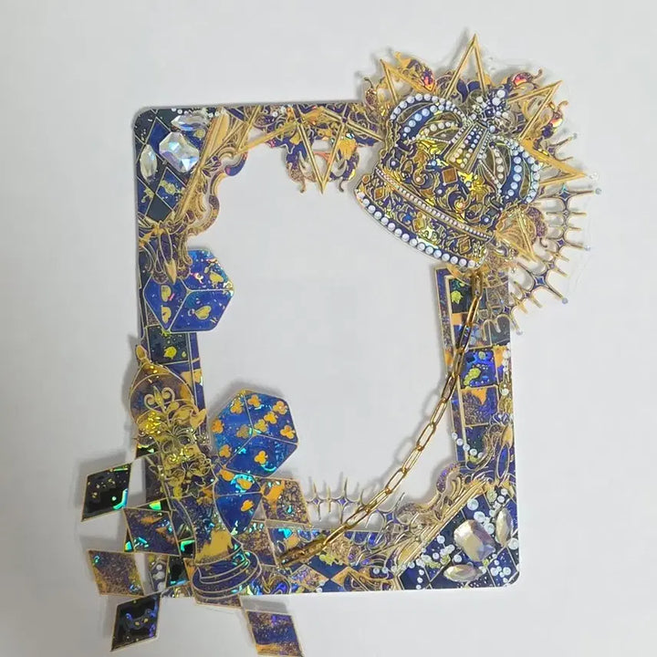 [BUNJANG] 3D Top Loader with Aurora Sticker, Chain, and Cubic / 입체탑꾸 탑로더